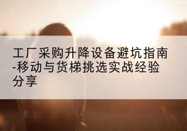 台州移动式升降机怎么选-工厂采购升降设备避坑指南-移动与货梯挑选实战经验分享